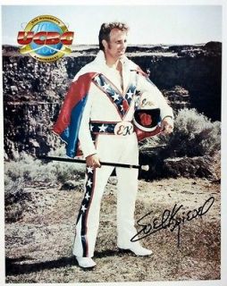 Evel Knievel Autograph Signed Promo In Person (1998) Snake RIver BOLD 