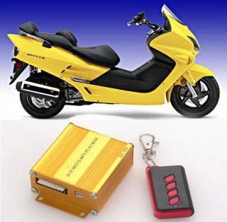 Motorcycle Scooter Audio  FM Radio waterproof speaker + Alarm 