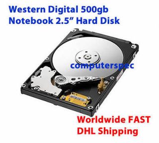 Western Digital 500GB SATA Internal 5400 RPM 2.5 Laptop/PS3 Hard 