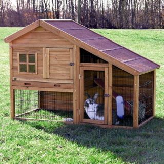   Two Story Rabbit Hutch Small Animal Enclosure Cage Ranch Guinea Pig