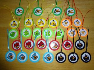 30 Angry Birds inspired GIFT TAGS BIRTHDAY PARTY FAVORS supply