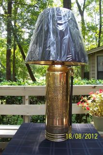 Vintage/Antiqu​e Brass TORPEDO Fire Extinguisher LAMP w/ 3 way touch 