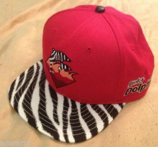   OUT PINK DOLPHIN CLOTHING ZEBRA (RED) STRAPBACK ANIMAL 100% AUTHENTIC