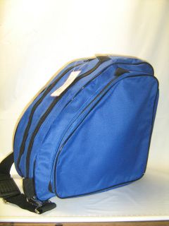 Figure Skate Bag Royal Blue with Black Piping