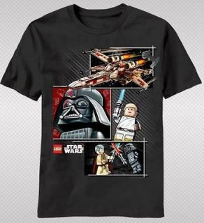 NEW Lego Star Wars X Wing Darth Vader Luke Classic Movie Kid Boy T 