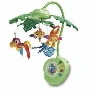 Fisher Price Rainforest Peek A Boo Leaves Musical Mobile