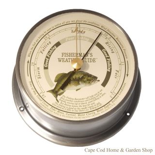 Downeaster Instrument~ FISHING GUIDE BAROMETER ~ Freshwater Bass ~Boat 