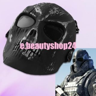   Airsoft Hunting War Games Full Face Death Plastic Skull Mask Shield
