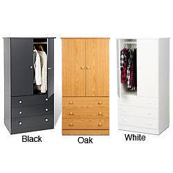 Juvenile Wardrobe with Three Drawers (3 Finishes)