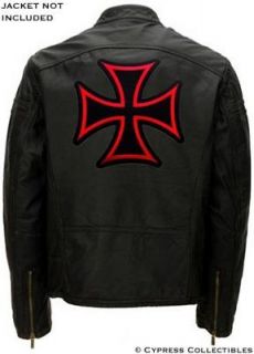 IRON CROSS BIKER PATCH Embroidered Maltese LARGE SIZE iron on CHOPPER 