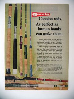 Garcia Conolon Fishing Rods Rod 1973 print Ad