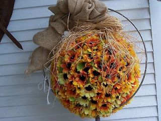 WEDDING DÉCOR’ FALL HARVEST HOLIDAY LARGE RUSTIC POMANDER BALL