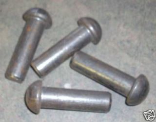 FOUR 5/8 FISHER or WOOD STOVE DOOR RIVETS