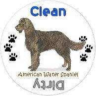 American Water Spaniel Breed Profile Dishwasher Magnets