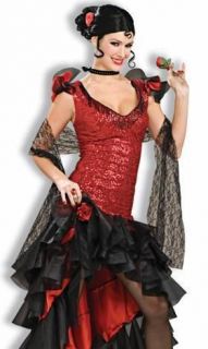 Sexy Halloween Costume Spanish Flamenco Dancer Outfit