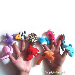 Finger Ocean Set Animal Puppet Set Soft Cute Toy children Learn Play 