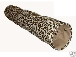 Leopard Print   Cat Tunnel   Crinkly   51 Long   NEW
