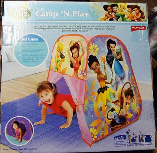 NEW Disney Fairies Tinkerbell Camp and N Play Pop Up Tent by Playhut