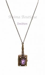 SMITTEN COLOR COLLECTION/CRYSTAL/LOCKET NECKLACE BY SORRELLI FRAMES/4 