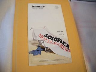SOLOFLEX PRODUCT & ACCESSORIES 1997 BROCHURE ORDER FORM