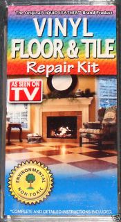  new liquid leather vinyl floor tile repair kit simply as seen on tv 