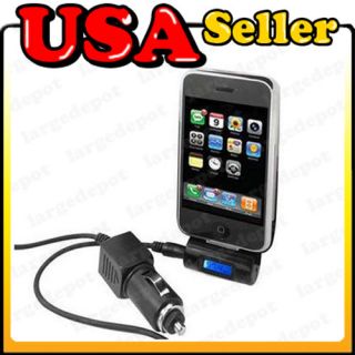 FM Transmitter + Car Charger for iPod iPhone 3G/3GS/4/4S