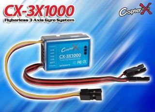    3X1000) Flybarless 3 Axis Gyro System CopterX Trex T rex Helicopters