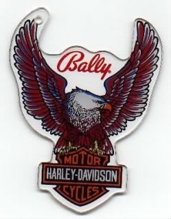 Harley Davidson Bally Pinball Machine Key Chain / Fob