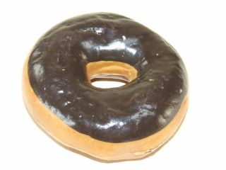 Vintage Fake Food Chocolate Donut Home Stage Play Movie Prop Realistic