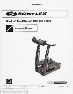 Bowflex TreadClimber 1000 3000 5000 *Assembly Manual*