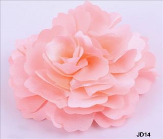   Stain Silk Peony Wedding party Corsage Hair Clip Brooch Flowers JD14