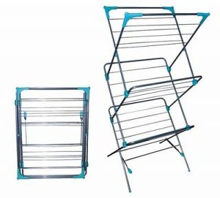 TOWEL AIRER 3 TIER LAUNDRY CONCERTINA CLOTHES HORSE AIRERS DRY DRYER