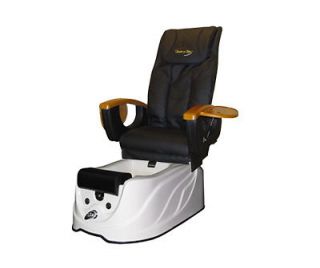 Used Pedicure Chair   Duo Spa with a Black Z45 Pedicure Chair   Sku 