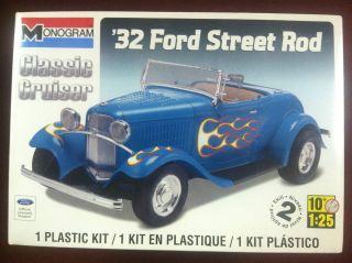 Monogram 32 Ford Street Rod 1/24 Scale Plastic Model Car Kit 85 0882