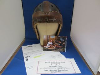 leather football helmet in Vintage Sports Memorabilia