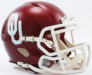   Sooners Riddell NCAA College Revolution Speed Mini Football Helmet