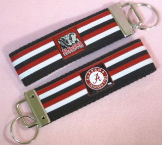 Alabama Crimson Tide College Football Wristlet Wrist Key Chain Fob 