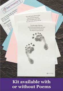 Blank New Baby Inkless Hand & Footprint Kit W0