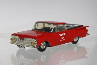 RED 1959 El Camino Bank WIX Oil Filters Parts Plus Auto Diecast Bank 