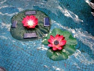 goldenlite888   Solar Power Lotus Pond Water Fountain Color LED Light
