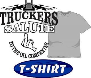Truckers SaluteTrucking T Shirt 4 Peterbilt KW Freightliner Trucker 