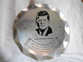 John F. Kennedy Memorial Commerative Alumnum Plate