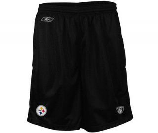   Steelers authentic on field NFL player football mesh practice shorts