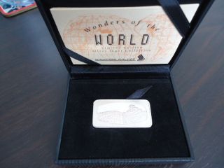 Wonders of The World Silver Ingot Collection Great Wall Of China 