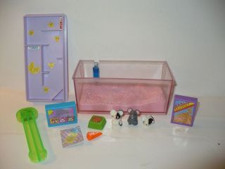 VINTAGE LITTLEST PET SHOP ITSY BITSY MICE IN MAZE TANK WITH 