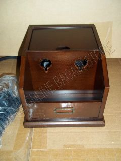 Pottery Barn Bedford small Charge Charging Station Wood table cabinet 