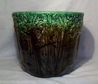 Vintage Weller Pottery Majolica Forest Jardiniere PRICE REDUCTION