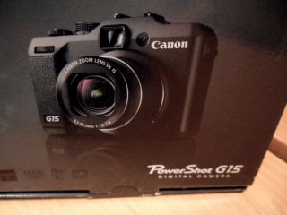 CANON POWERSHOT G15 12.1 MP DIGITAL CAMERA   BLACK INTL SHIP AVAIL