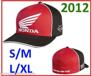 Fox Racing Team Honda Mens Moto Super Cross MX Flex Fit Hat Clothing 