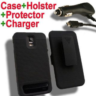 Case+Car Charger+Screen Protector for Samsung Galaxy S II Skyrocket G 